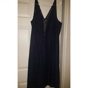 Navy Blue Lace Dress by Lane Bryant